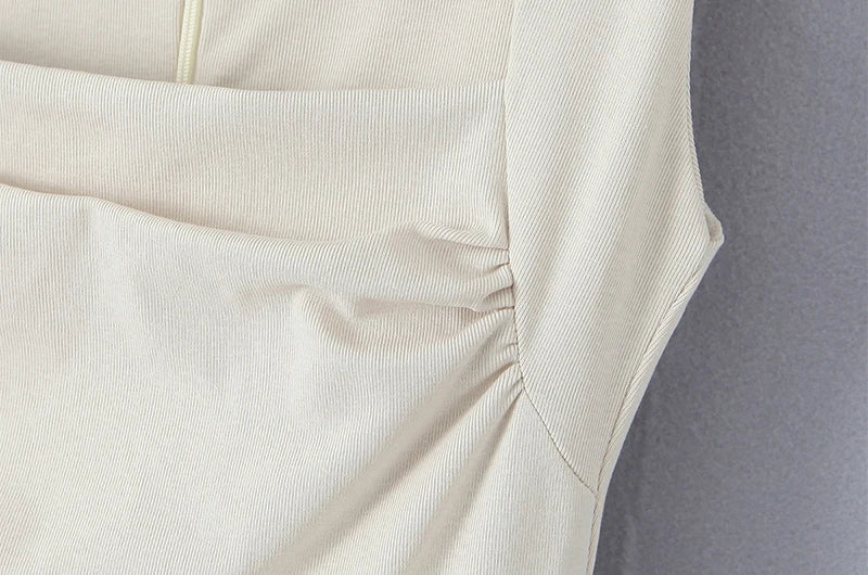 Fondness Frill Cream Dress - Image 7