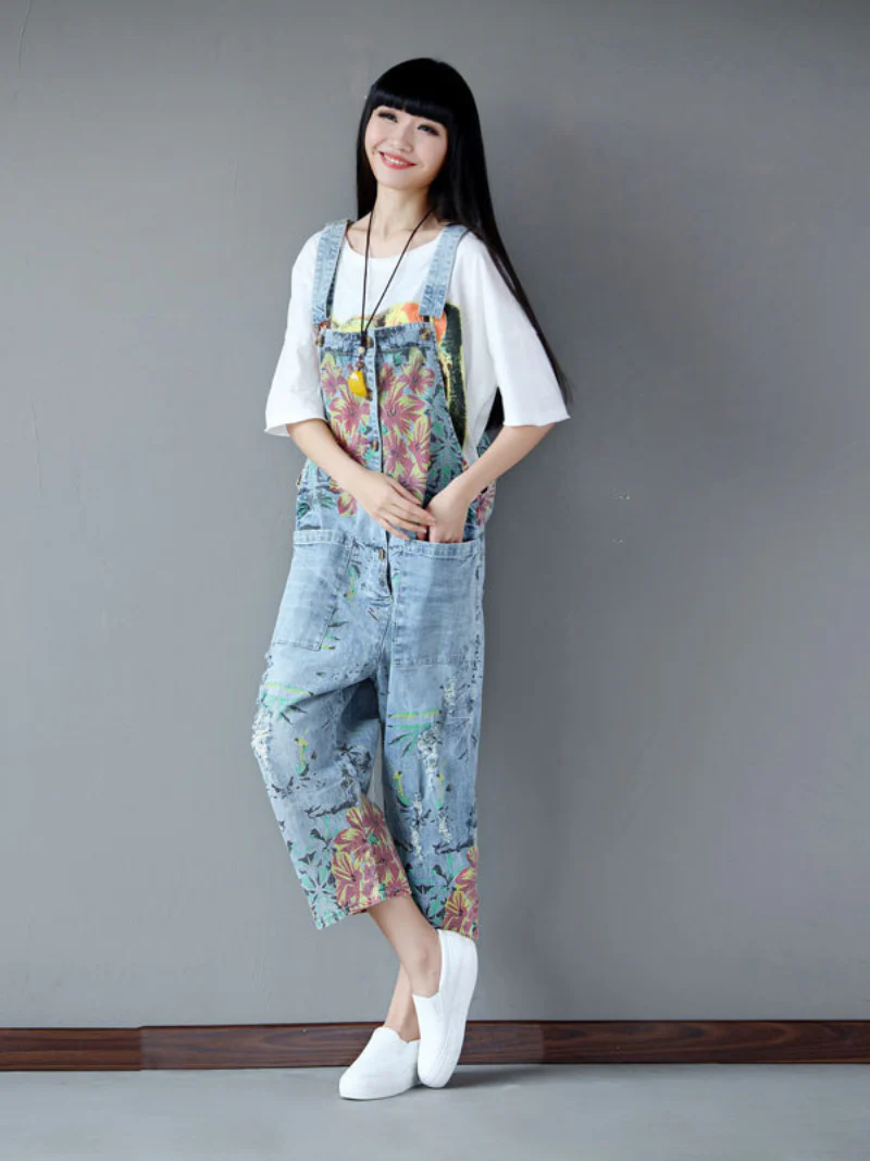Found You Better Denim Loose Overall Dungarees - Image 3