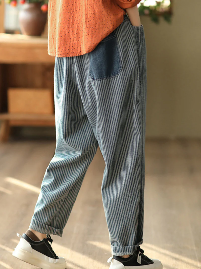 Free People's Elastic Waist Bottom Pants - Image 2
