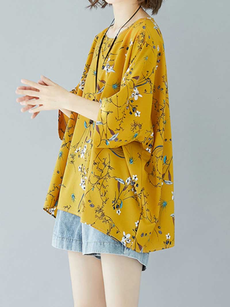 Game of Love Printed Floral Shirt Top - Image 11