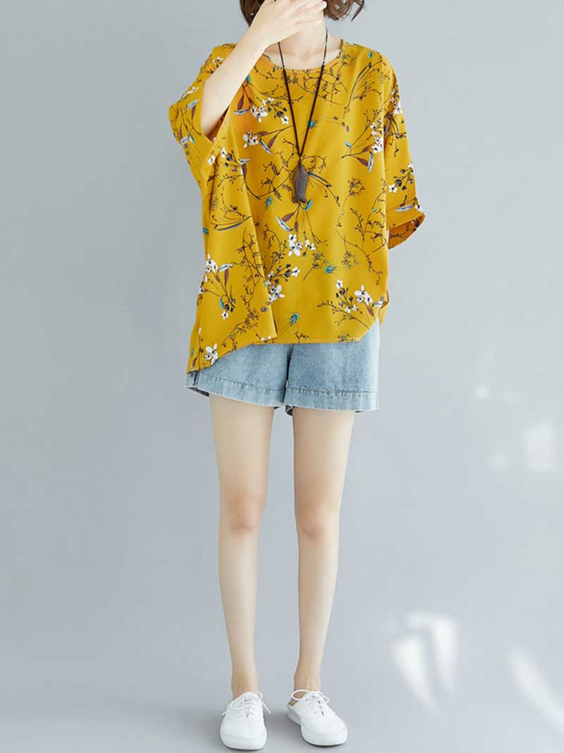 Game of Love Printed Floral Shirt Top - Image 18