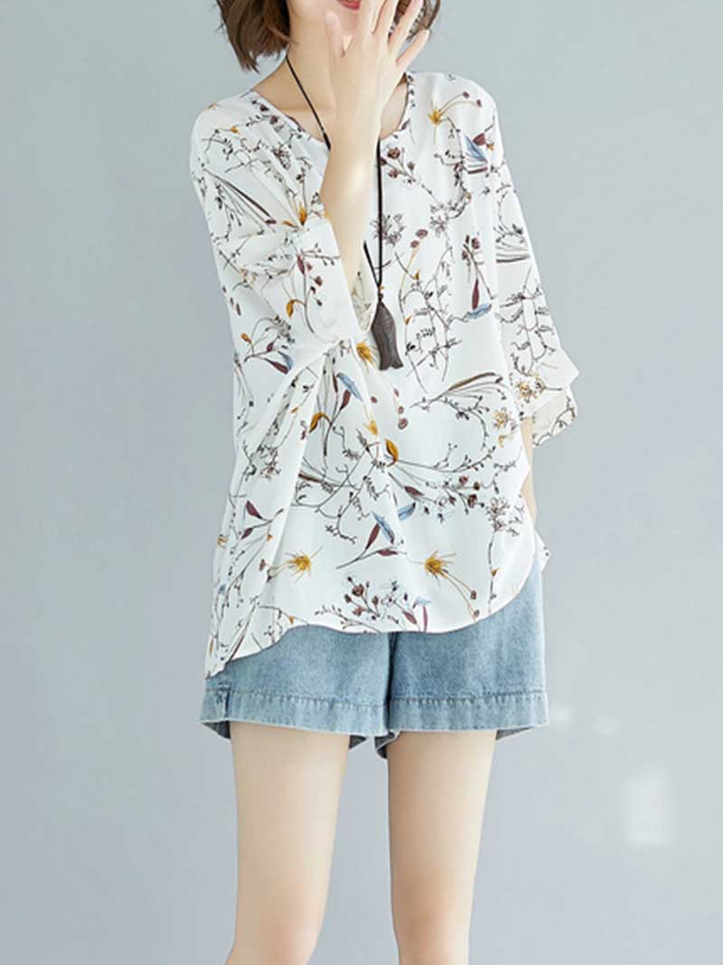 Game of Love Printed Floral Shirt Top - Image 20