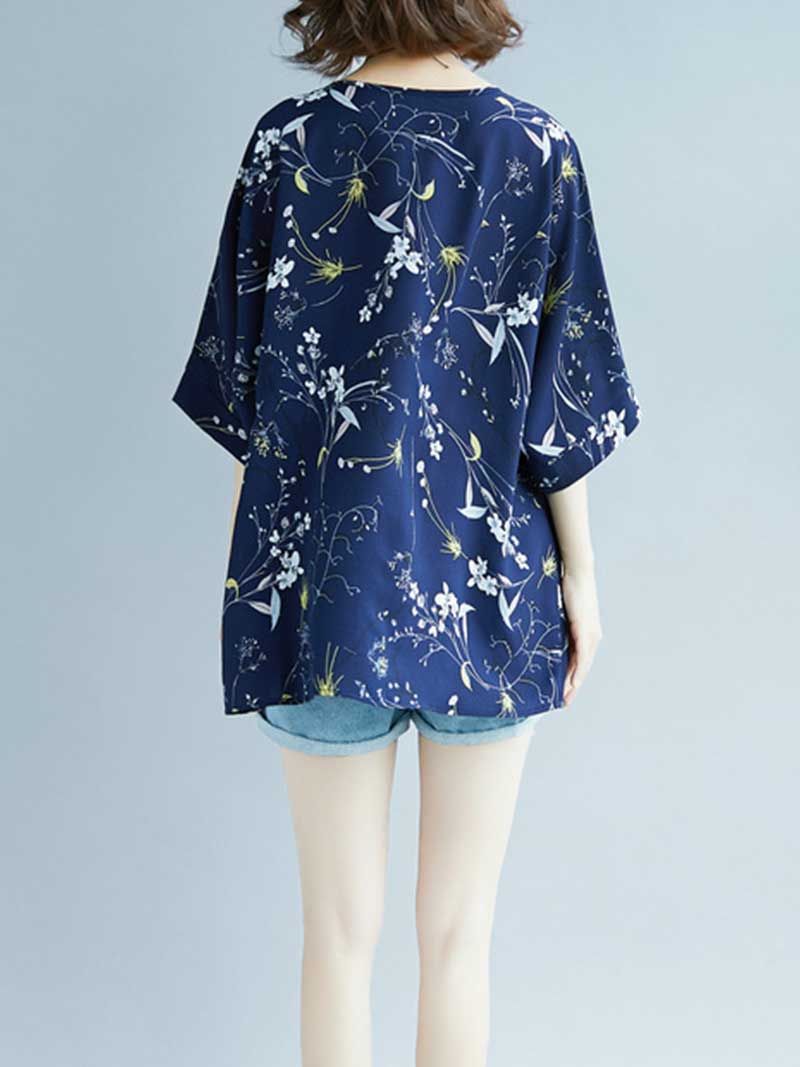 Game of Love Printed Floral Shirt Top - Image 6