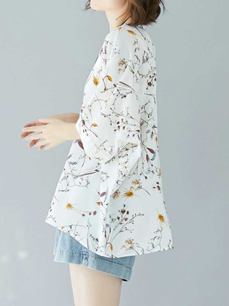Game of Love Printed Floral Shirt Top - Image 9