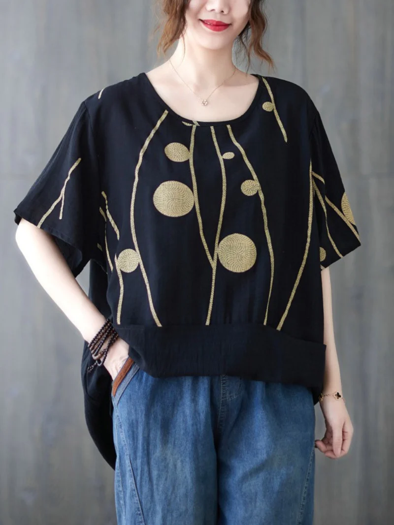 Game Of Love Cotton Polka Dot Tops - Image 2