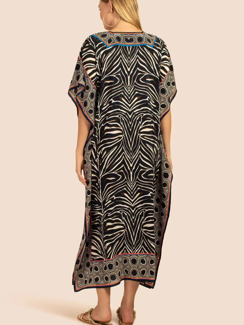 Game Of Love V-neck Kaftan Dress - Image 3