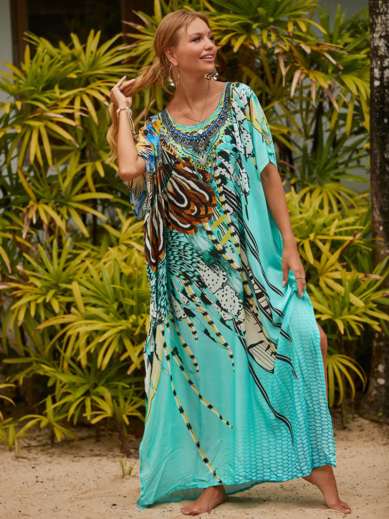 Give Me A Memory Multi-color Kaftan Dress - Image 4