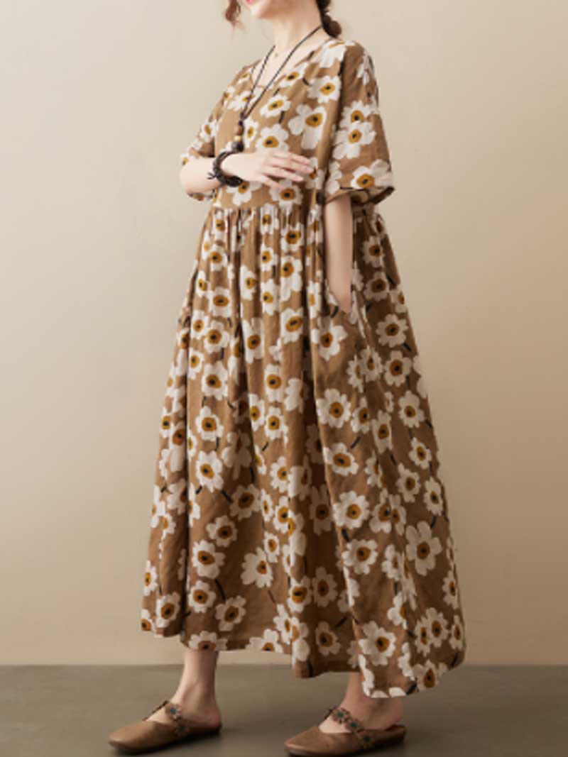 Giving Love Floral Smock Dress - Image 4
