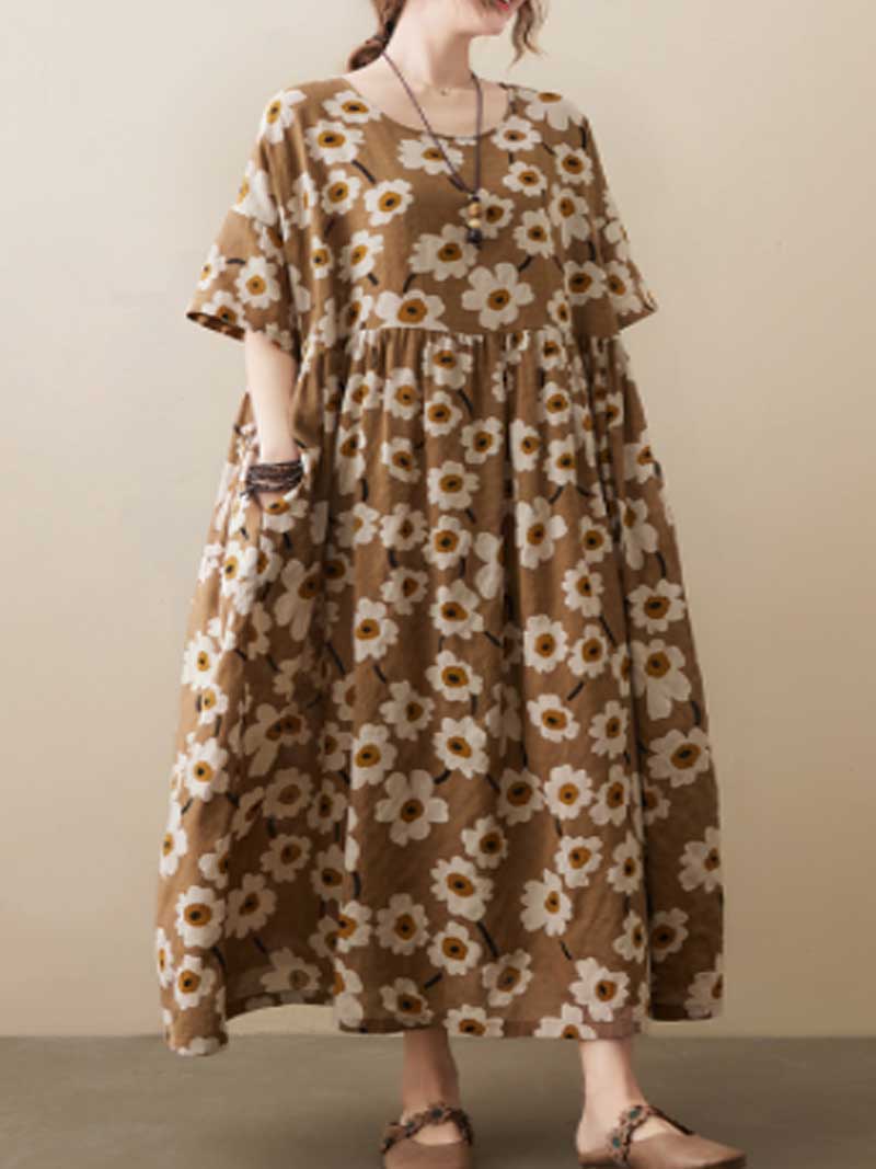 Giving Love Floral Smock Dress - Image 6