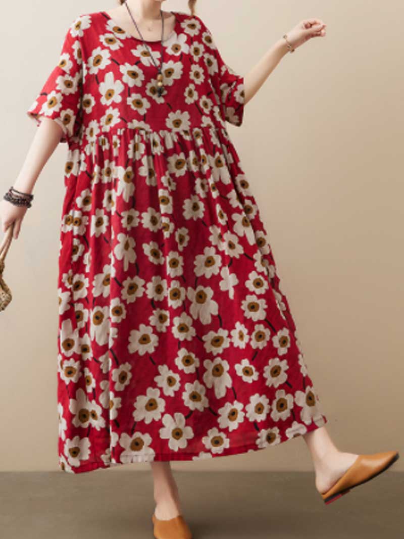 Giving Love Floral Smock Dress - Image 7