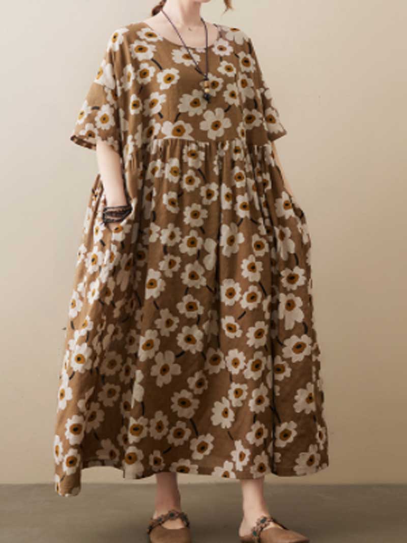 Giving Love Floral Smock Dress - Image 8