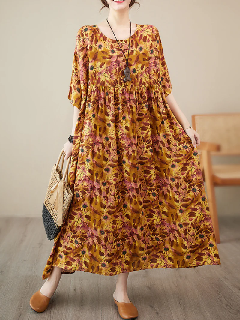 Giving Love Cotton Floral Smock Dress - Image 6