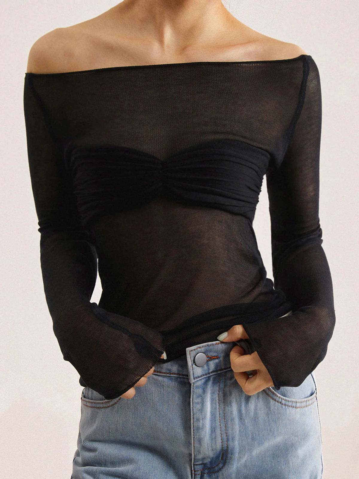 Gloria Mesh Long Sleeve Shirt - Image 5