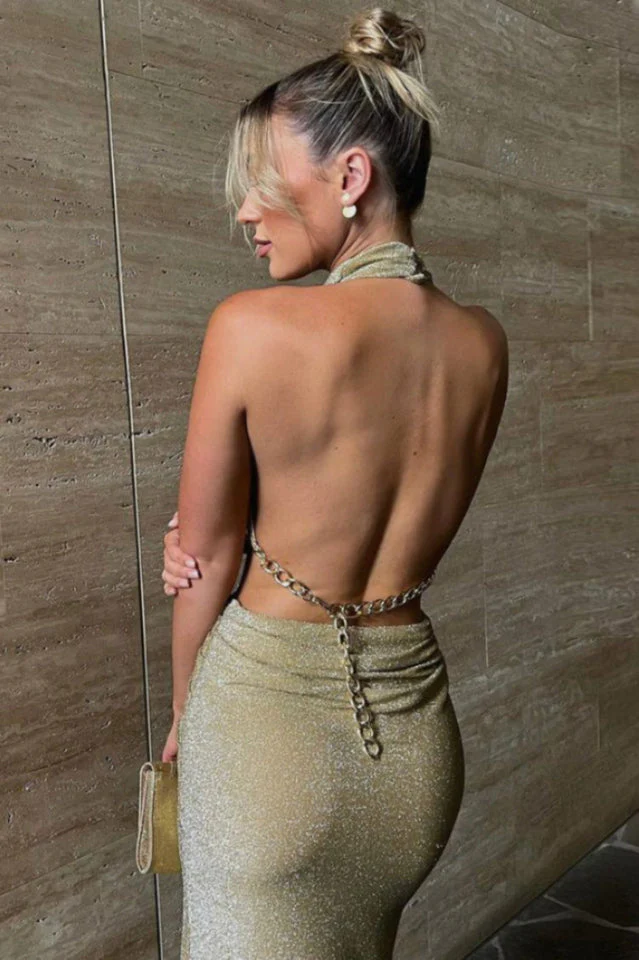 Gold Aphrodite Dress - Image 10