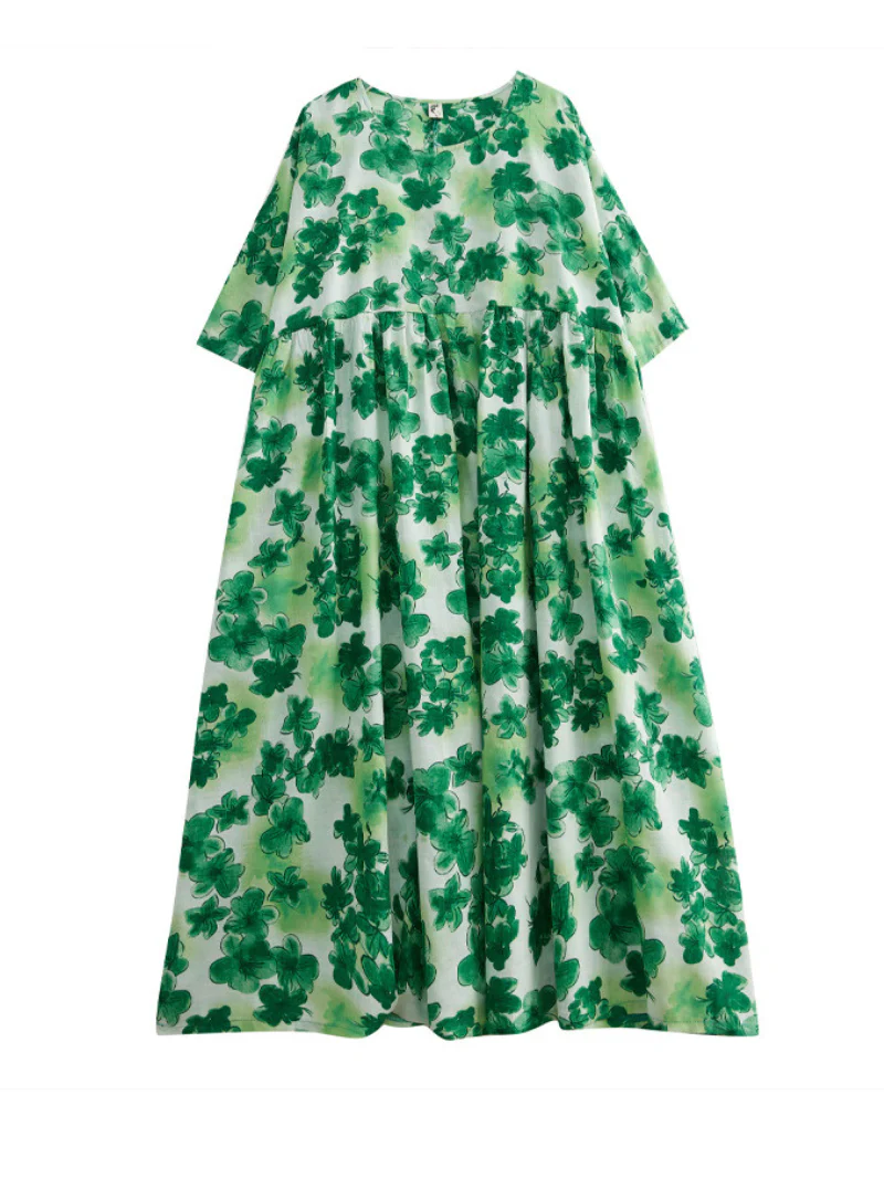 Goodthreads Floral Print Round Neck Smock Dress - Image 2