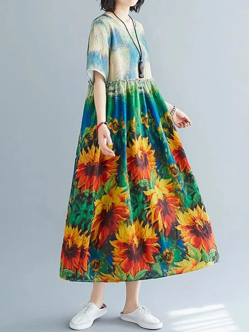 Got a Beatiful Nature Smock Dress - Image 2