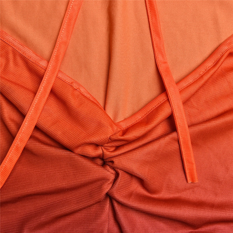 YAYOU GRADIENT COLOR BODYCON MAXI Dress - Image 14