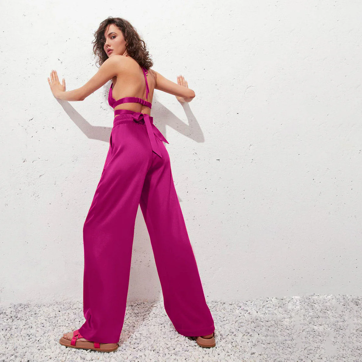 HADE Lace UP TOP PANTS and Blazer SET - Image 7