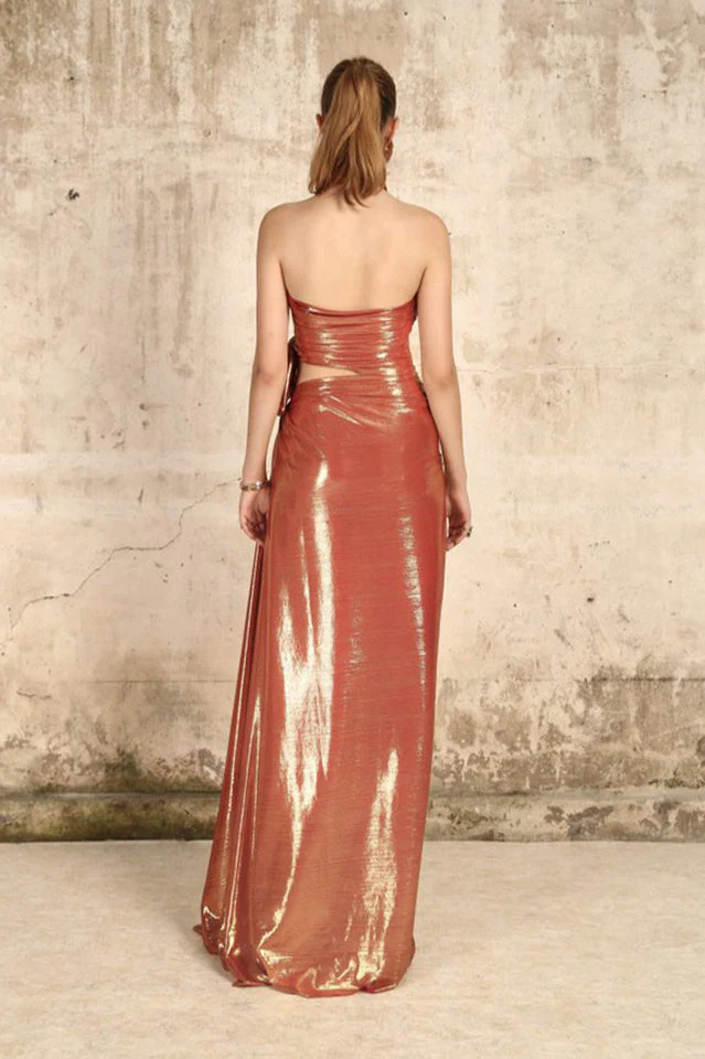 Halter Neck Cut Out Maxi Dress - Image 7