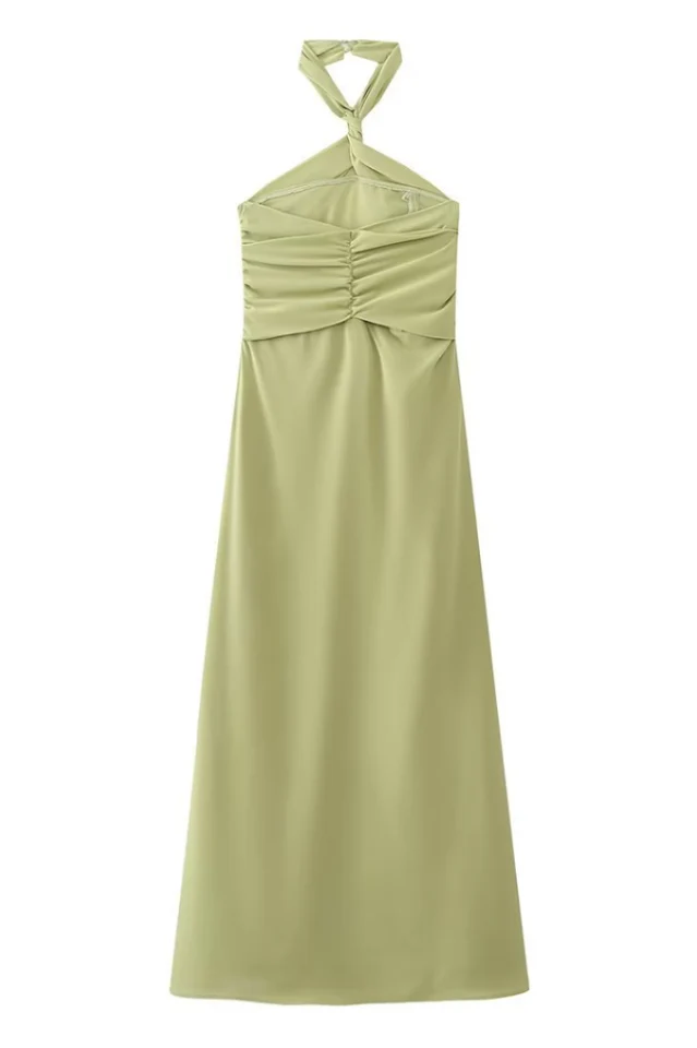 Halter Neck Maxi Swing Dress - Image 10