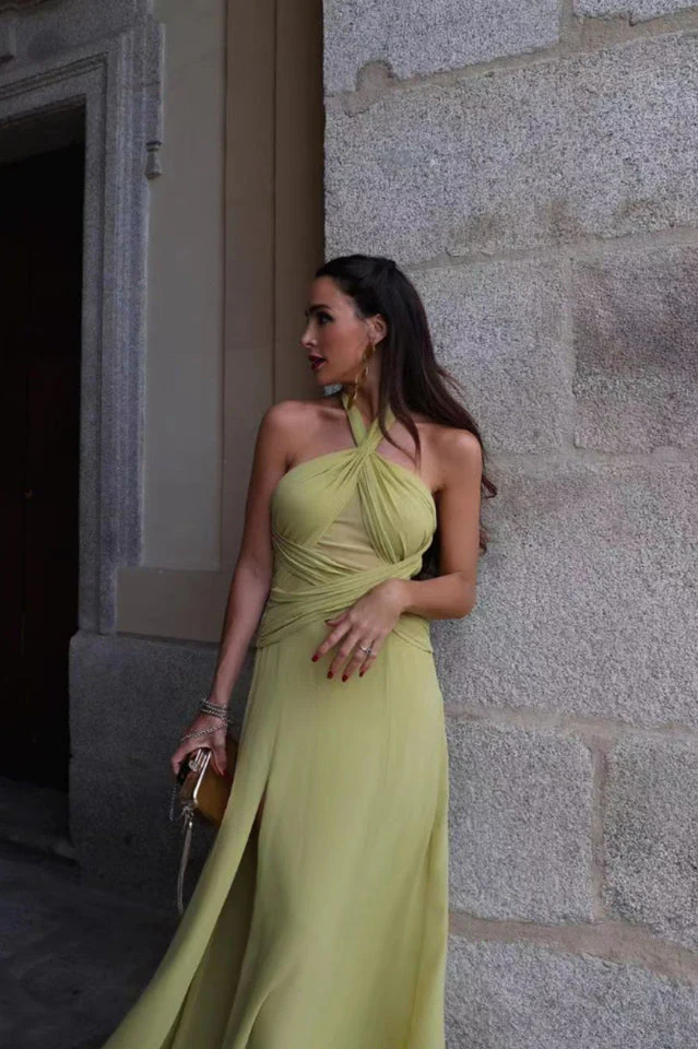 Halter Neck Maxi Swing Dress - Image 5