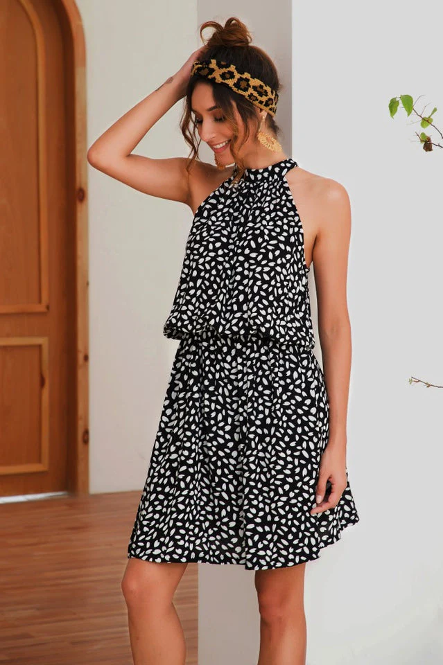 Halter Strapless Mini Dress - Image 2