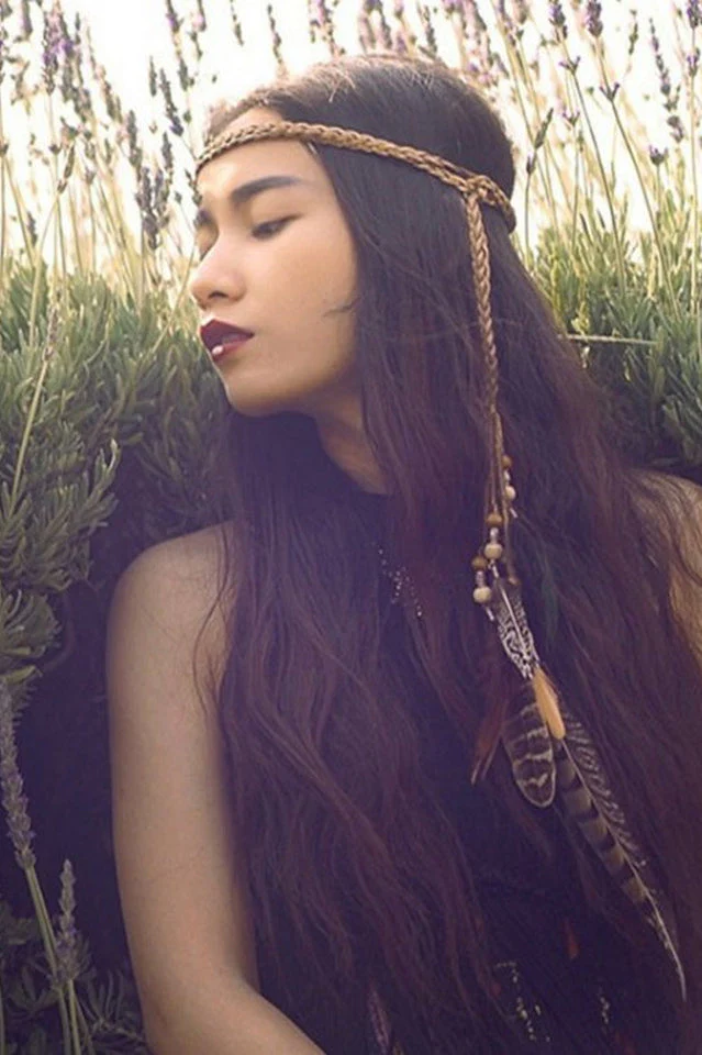 Handmade Bohemian Feather Headband - Image 3