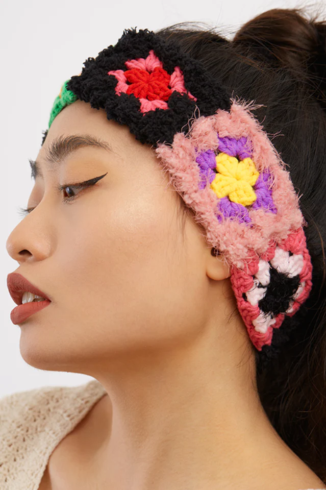 Handmade Ear Warmer Pattern Knit Headband - Image 2