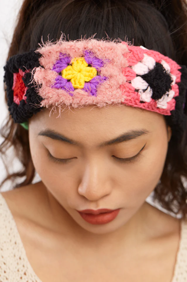 Handmade Ear Warmer Pattern Knit Headband - Image 4