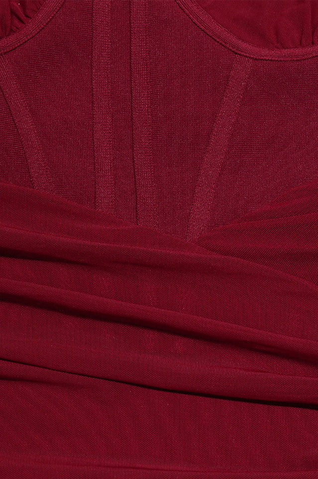 Hanma One Shoulder Pencil Midi Dress - Image 13