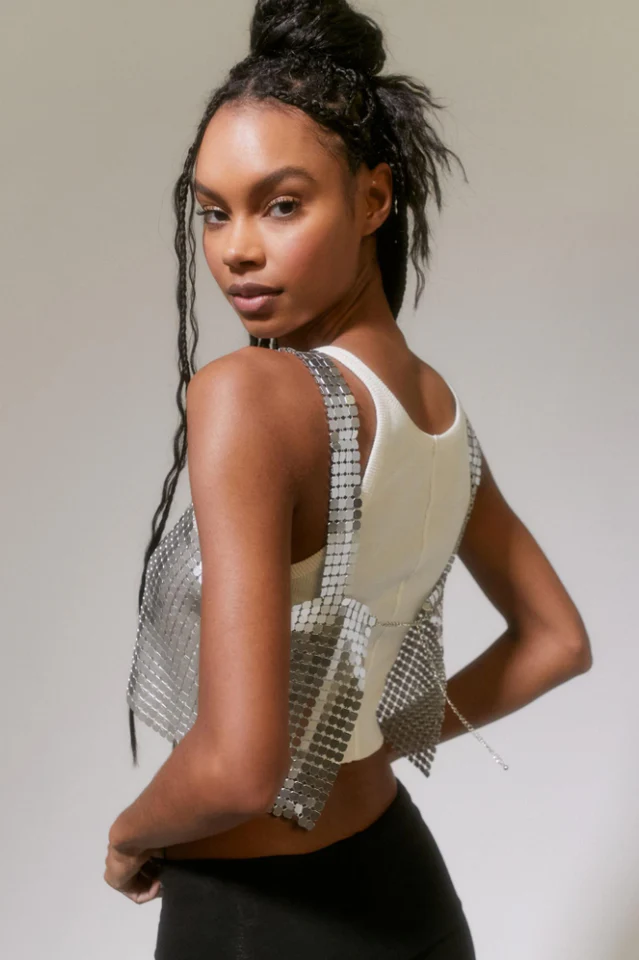 Harlow Metal Cropped Top - Image 9