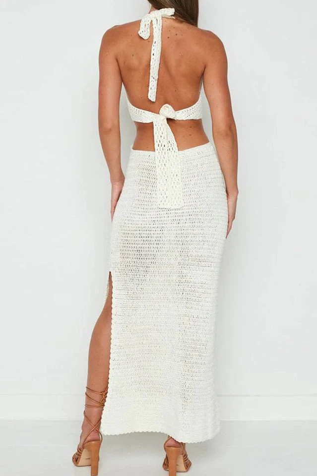 Haven Crochet Maxi Cover Up Dress - Image 7