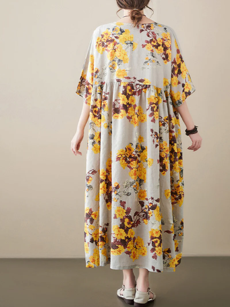 Heaven On Earth Round Neck Smock Dress - Image 5