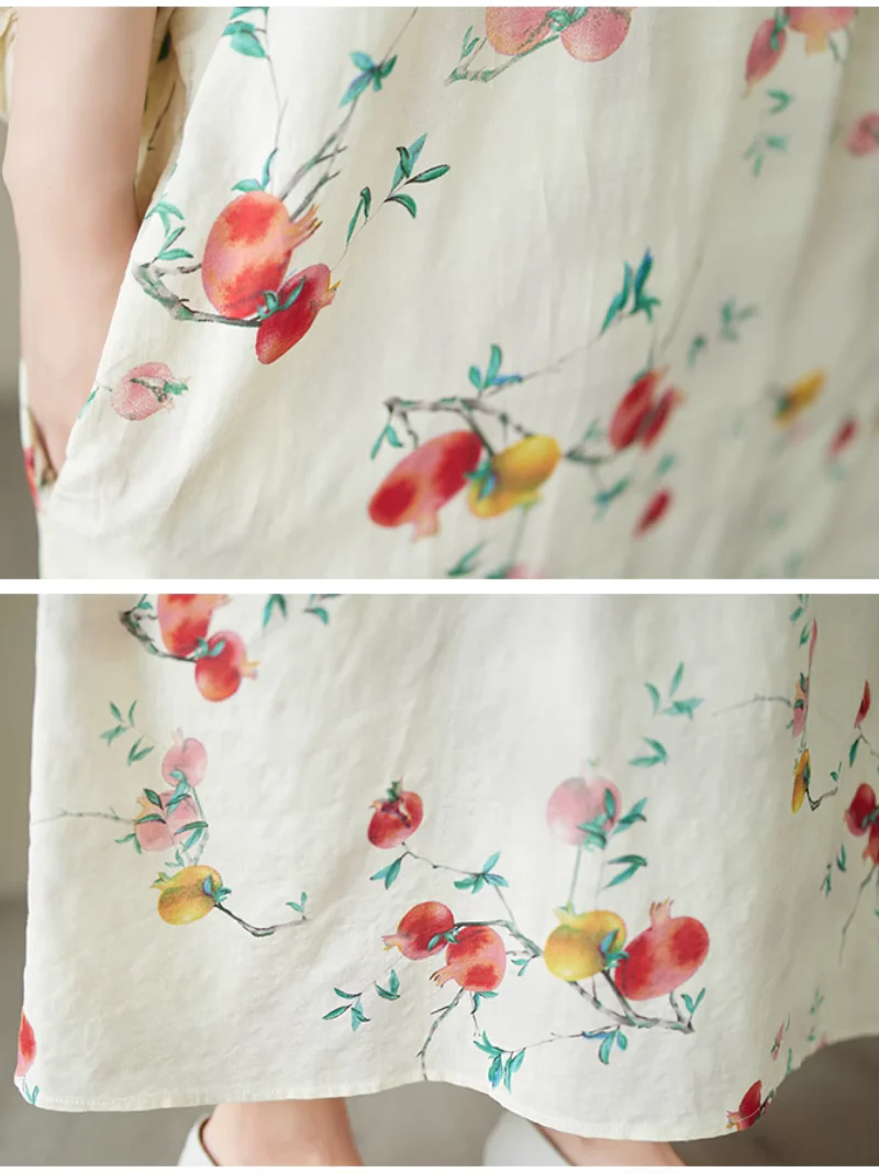 Here's Looking Printed Loose A-Line Dress - Image 3