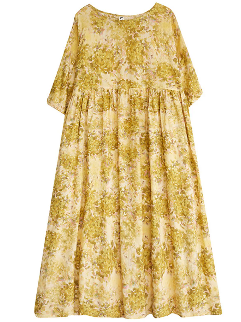 Hey Cottom Round Neck Smock Dress - Image 2
