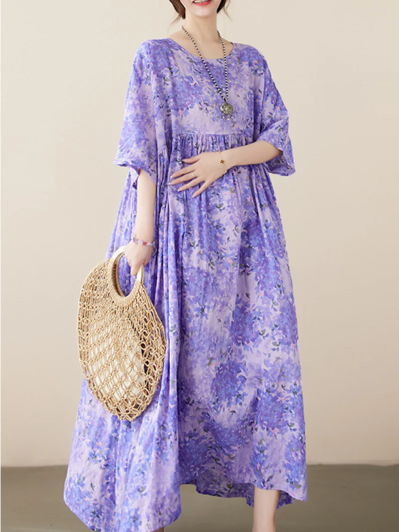 Hey Cottom Round Neck Smock Dress - Image 6