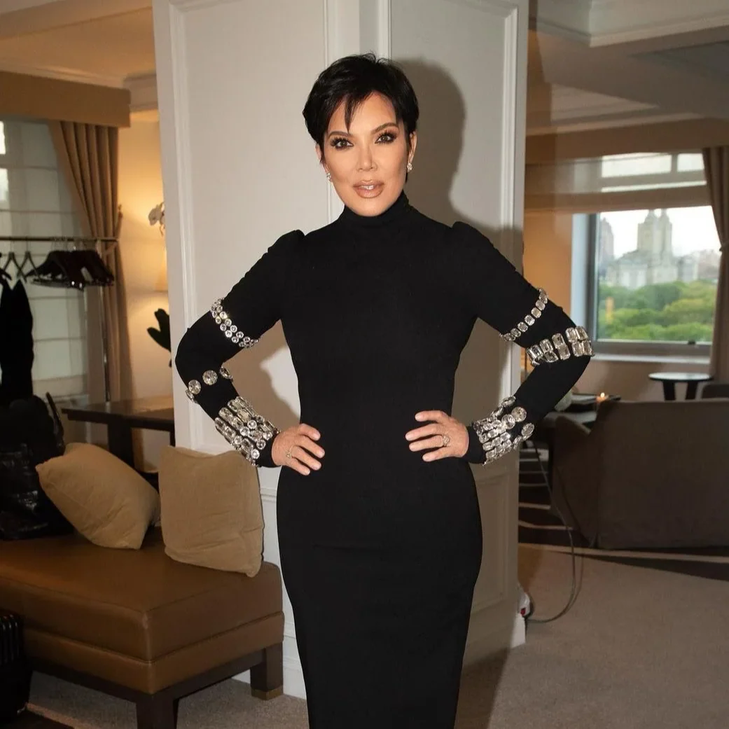 Black HIGH NECK MIDI Dress with RHINESTONES - Image 17