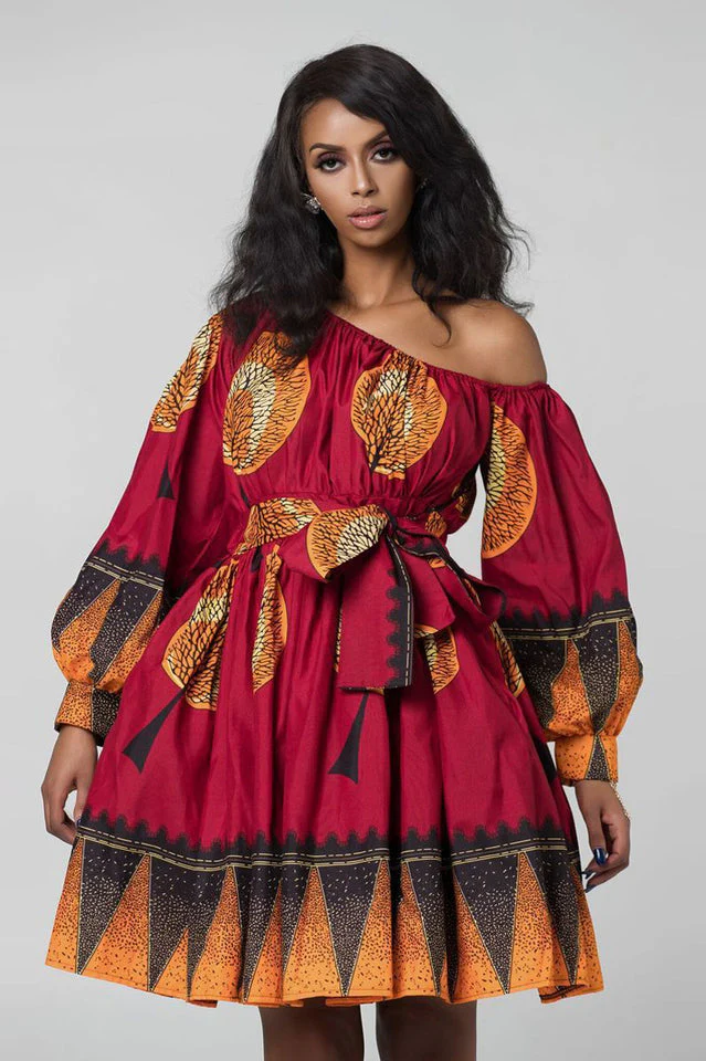 High Waist Boho Print Summer Dress - Image 7