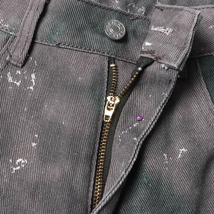HIGH WaistED CARGO TROUSERS - DARK GREY - Image 6