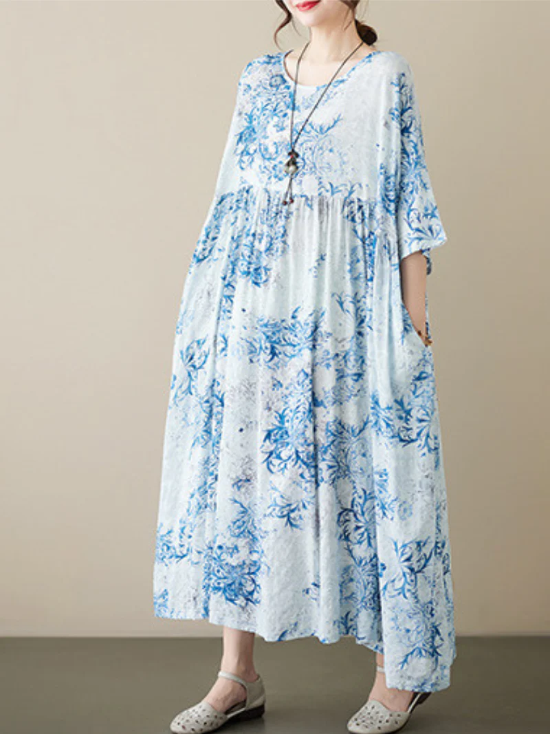 Highest Hopes Cotton Floral Smock Dress - Image 4