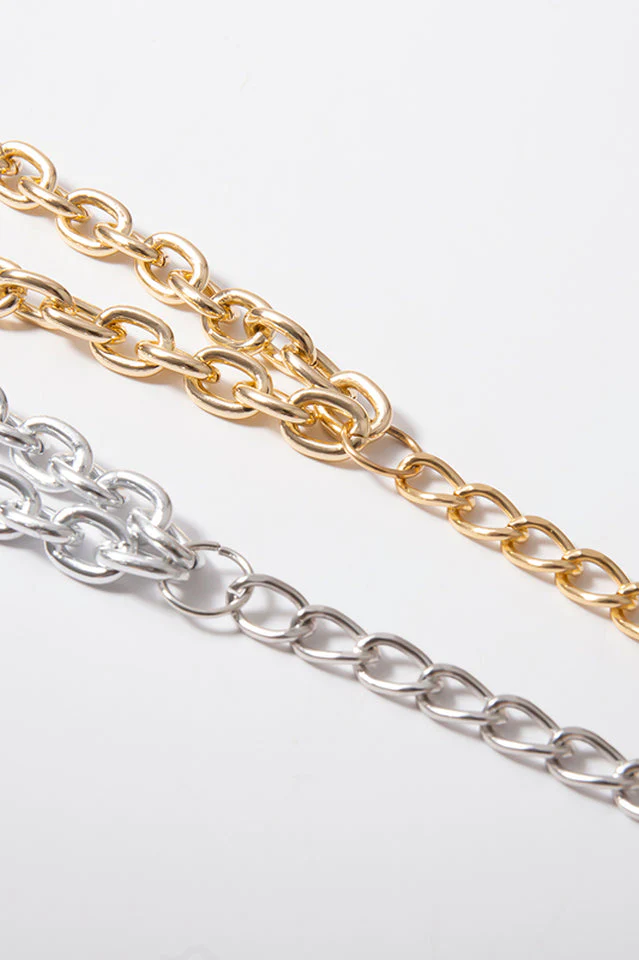 Hip Hop Rock Circle Long Chain Necklace - Image 10