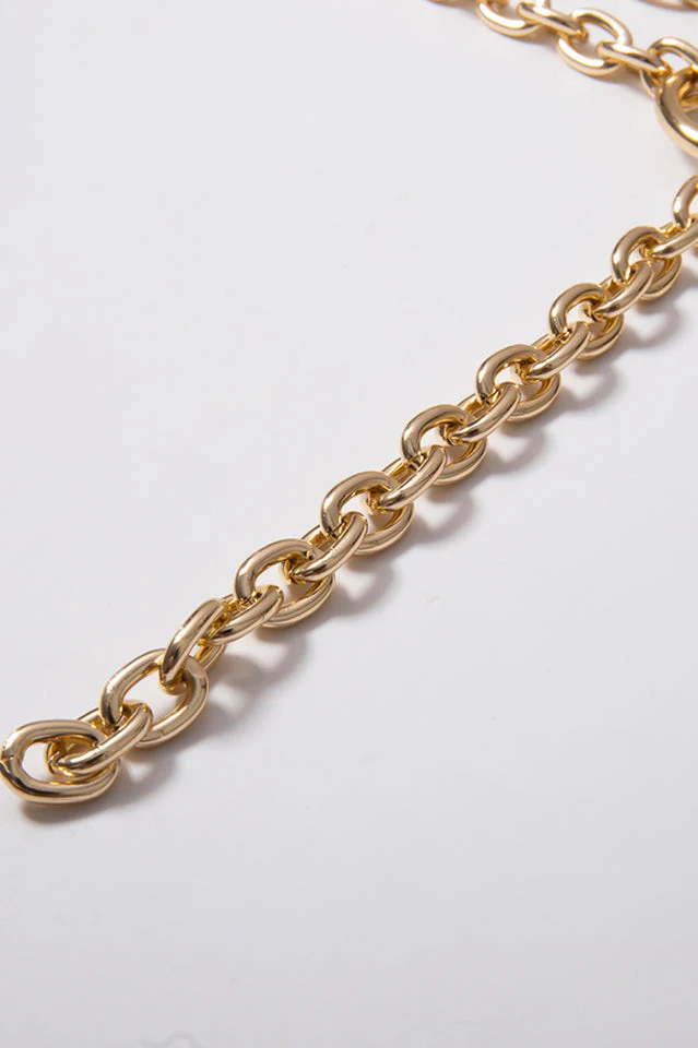 Hip Hop Rock Circle Long Chain Necklace - Image 11
