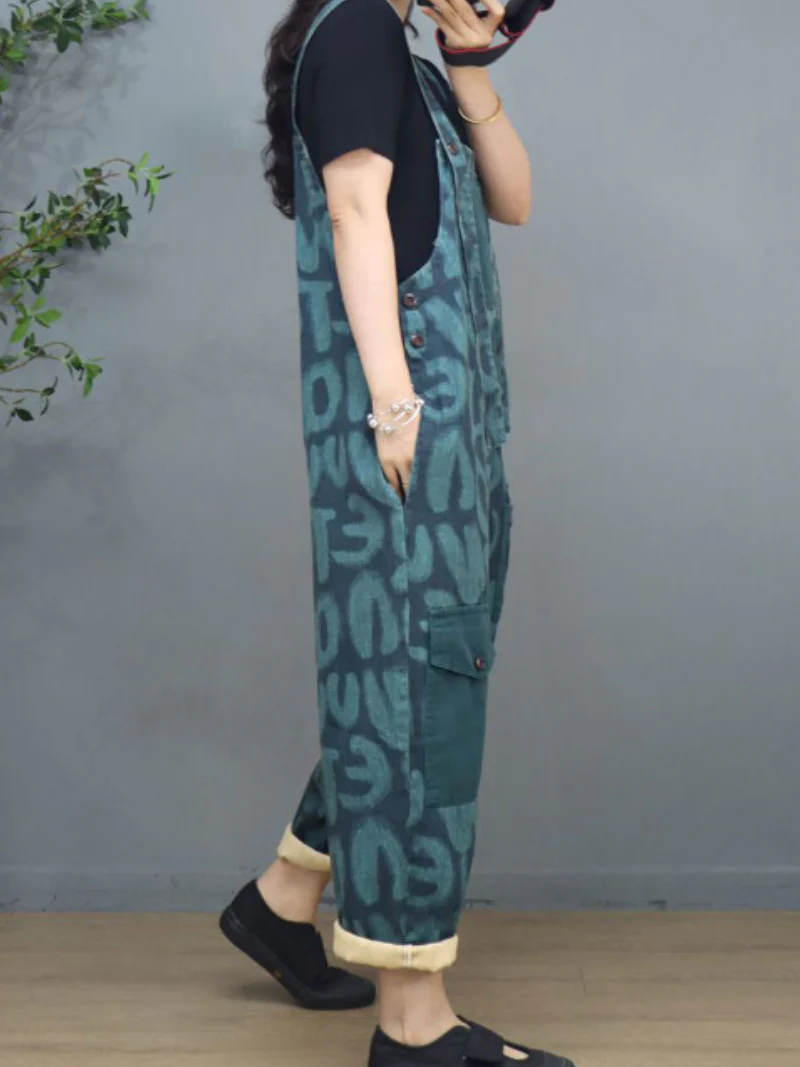 Holding My Hand Denim High Waist Overall Dungarees - Image 4