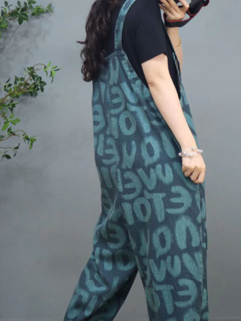 Holding My Hand Denim High Waist Overall Dungarees - Image 6