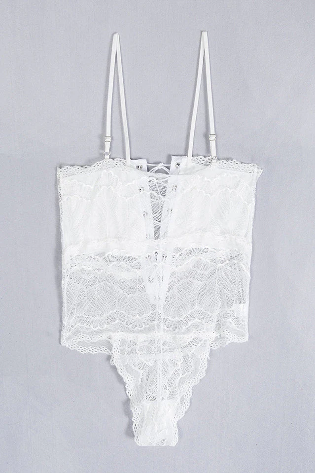 Hollow Out Lace Bodysuit & Lingerie - Image 11