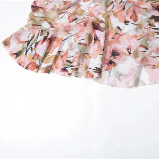 Hollow Out PRINTED Mini Dress - Image 9