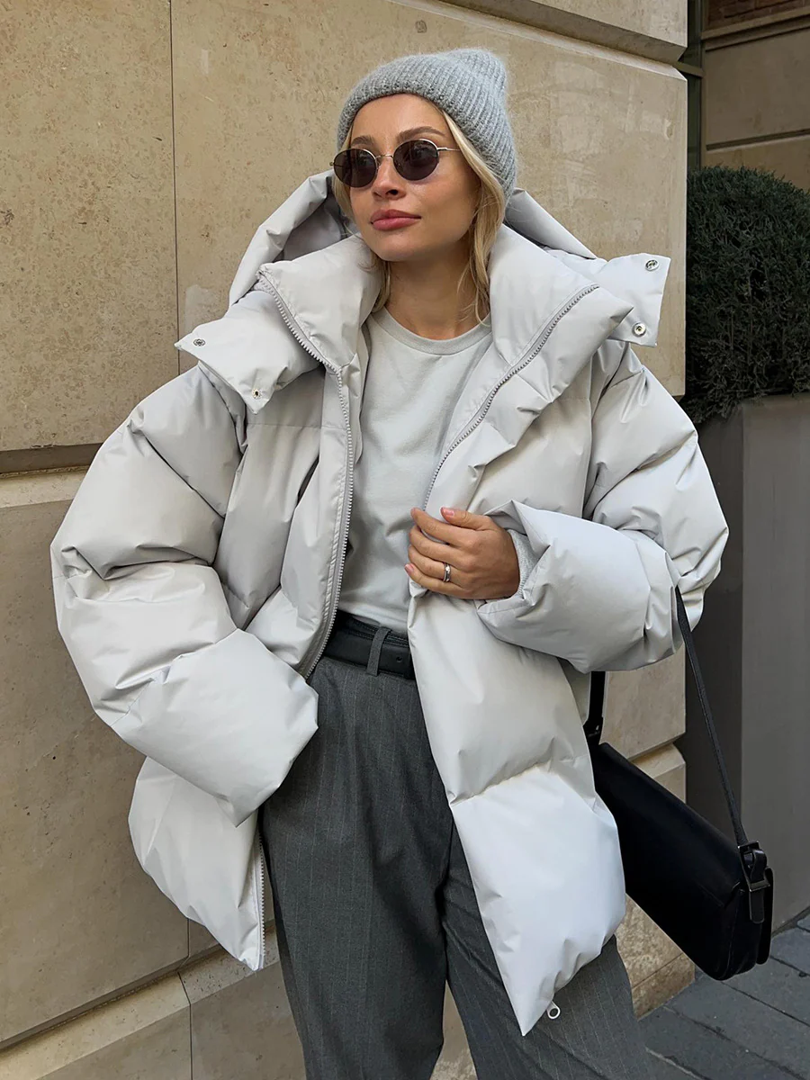 Hooded Down Quilted Jacket - Image 12