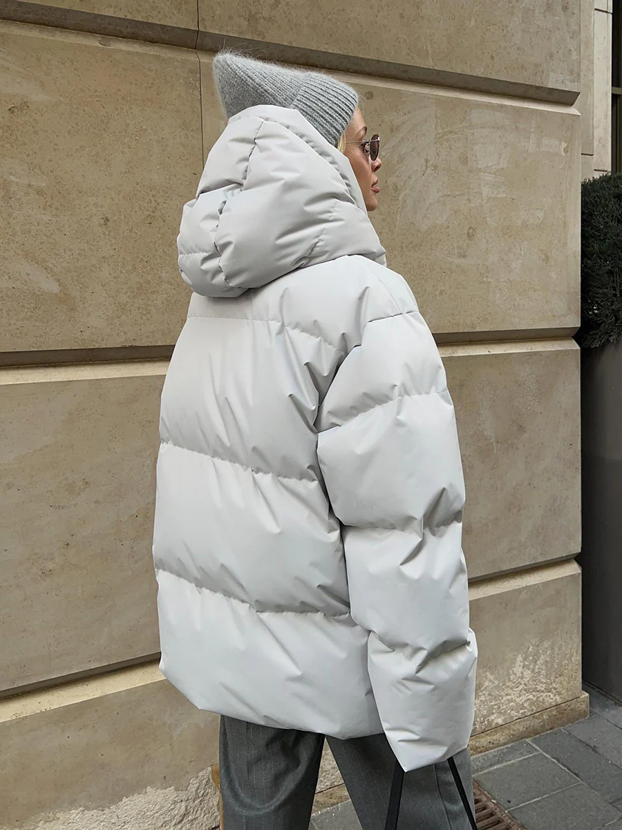Hooded Down Quilted Jacket - Image 13