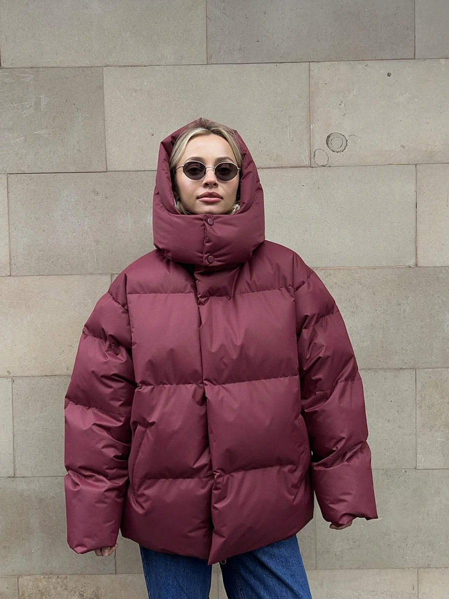 Hooded Down Quilted Jacket - Image 2