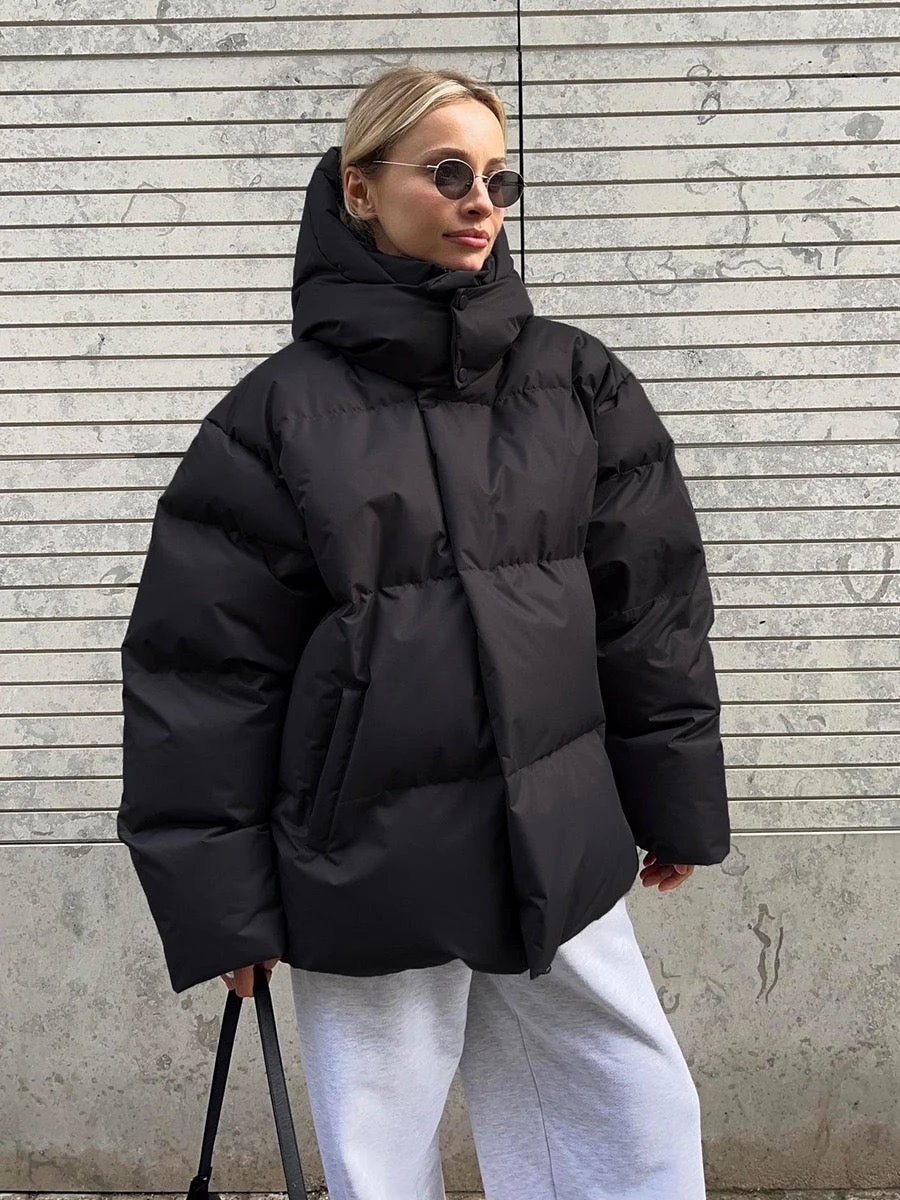 Hooded Down Quilted Jacket - Image 3